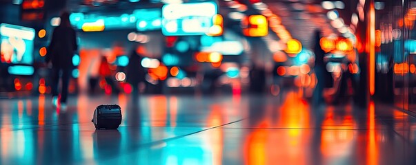 Busy City Night Scene