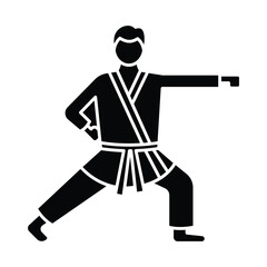 Martial art Vector Icon which can easily modify or edit