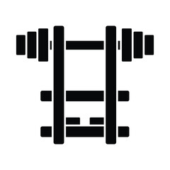 Weight rack Vector Icon which can easily modify or edit