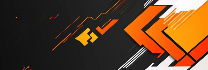 Dynamic abstract graphic layout design for modern advertising concepts