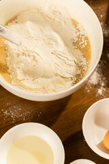 Mixing Ingredients for Baking