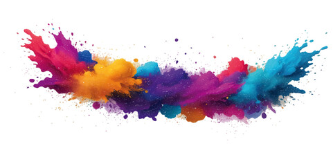 Abstract watercolor background with colorful ink splashes and artistic paint textures