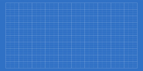 Blueprint graph paper background. Line grid pattern.