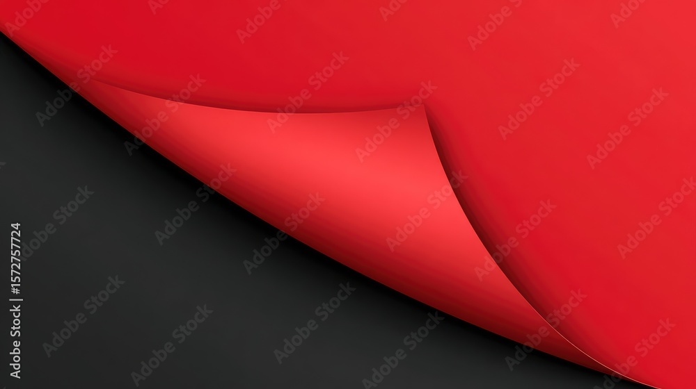 Poster split-tone red and black background with diagonal division and space on both sides for design elemen