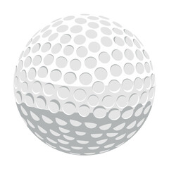 Vector illustration of Golf Ball on transparent background