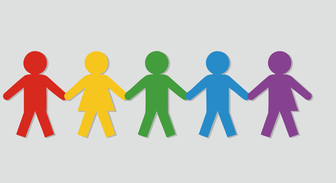 paper people in the shape