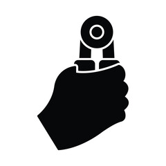 Hand gripper Vector Icon which can easily modify or edit