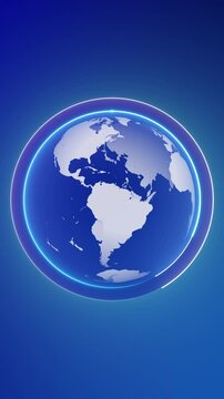  World Animation Elevate Your Content: Stunning Blue World Animation for Media and Social Engagement!