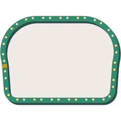 Retro Theatre Frame. Creative vector illustration of retro light bulb frame set isolated on transparent background. Art design shiny banner decoration curtains. Abstract concept graphic theatre billbo