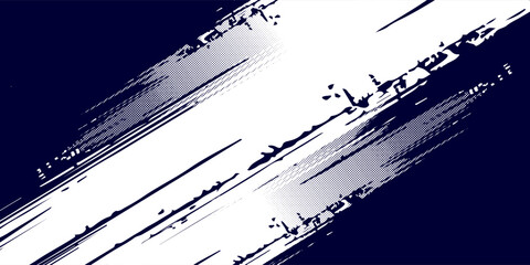 Dots halftone white & blue color pattern gradient grunge texture background. Dots pop art comics sport style. eps 10