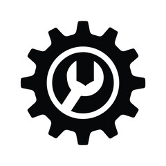 gear-with-wrench-icon--black-silhouette.eps