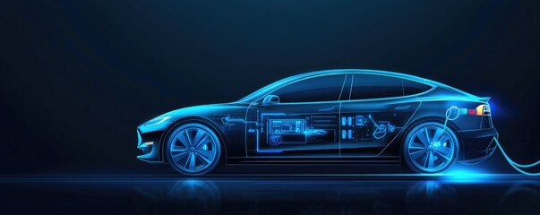 Electric Vehicle with Internal Components
