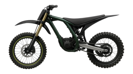 Dirt bike with a large front fender and minimalistic rear mudguard