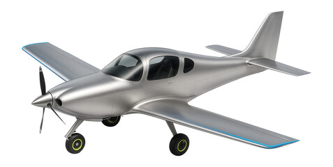Low-wing aircraft with bubble canopy and retractable landing gear