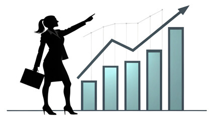 Fototapeta premium Business and Office Outline Silhouette Vector Icon