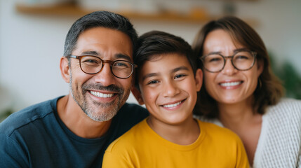 Latino Family Bonding Over Games in a Cozy Home