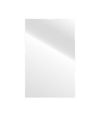 Transparent shiny glass plate. Screen reflection png illustration on a transparent