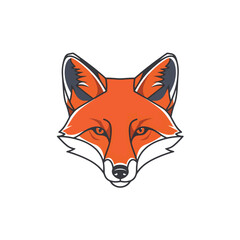 Red fox vector illustration