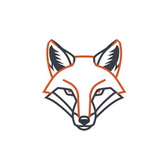 Red fox vector illustration