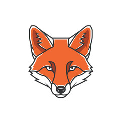 Red fox vector illustration