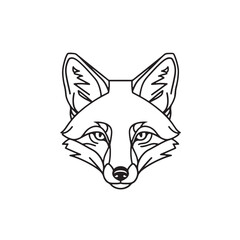 Red fox vector illustration