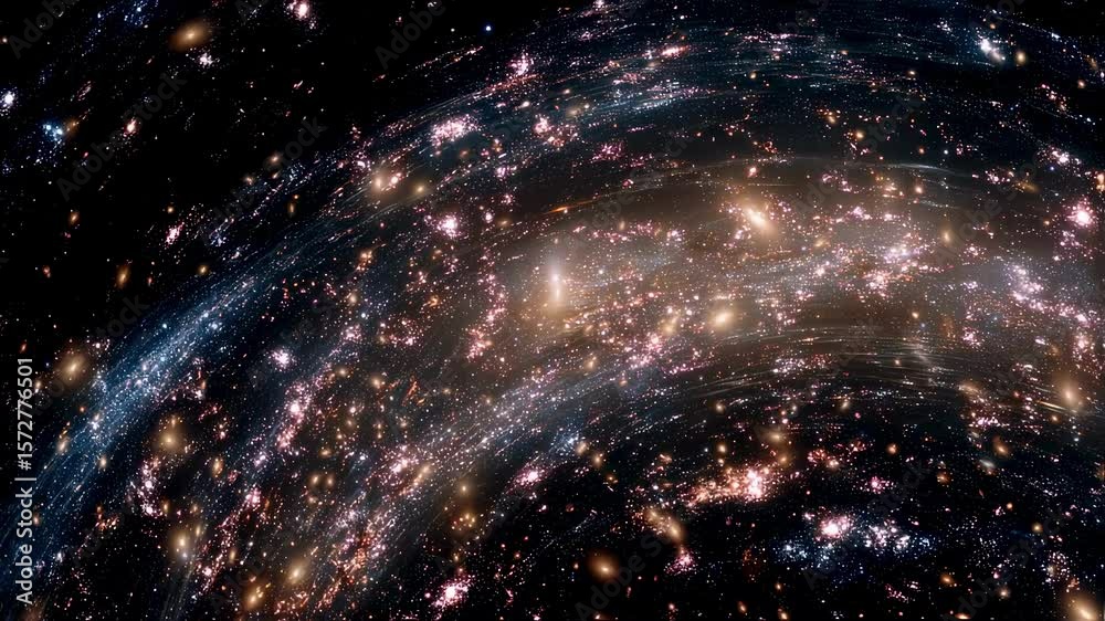 Wall mural mesmerizing display of a swirling galaxy filled with countless stars, creating a breathtaking cosmic