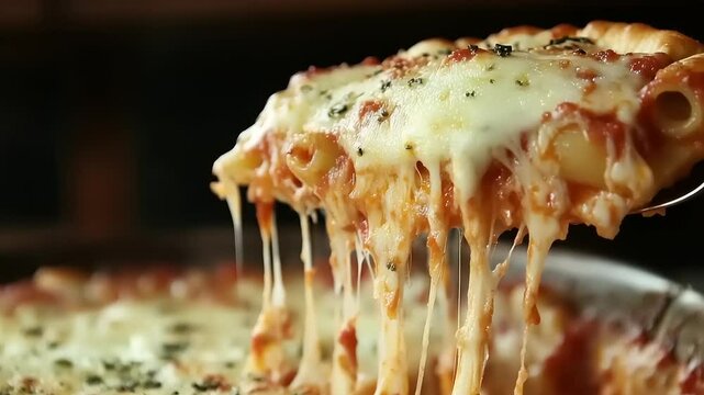 Delicious Baked Ziti with Gooey Melted Cheese Pull