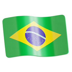 Obraz premium Brazil 3D Ilustration