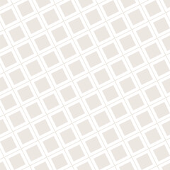 Vector seamless pattern featuring modern, geometric subtle squares. A stylish monochrome design with repeating tile structure, ideal for contemporary backgrounds, textiles, packaging, or digital use.