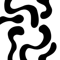 Black and white ink splash. Seamless Black and White Cow Print Pattern Vector. Cow texture repeated design background pattern backdrop wallpaper. Vector image illustration seamless. Blob slime