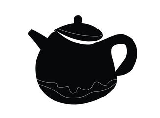 teapot and teacup sketch design