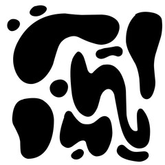 Black and white ink splash. Seamless Black and White Cow Print Pattern Vector. Cow texture repeated design background pattern backdrop wallpaper. Vector image illustration seamless. Blob slime