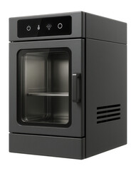 AI quality assurance pod with an enclosed chamber and temperature control for a semiconductor fabrication plant
