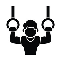 Exercise rings Vector Icon which can easily modify or edit