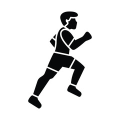 Sprinting Vector Icon which can easily modify or edit