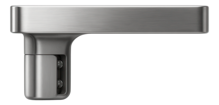 Compact corner brace with a concealed mounting system for hidden support in minimalist design.