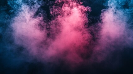 Fototapeta premium Mystical Pink and Blue Smoke Abstract Background for Creative Designs