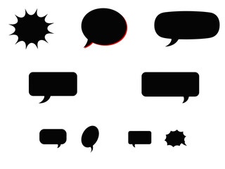 Speech bubble vector collection for social media and comic book designs