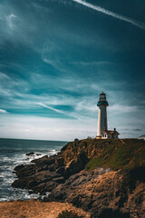 lighthouse on the coast of California