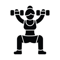 Physical exertion Vector Icon which can easily modify or edit
