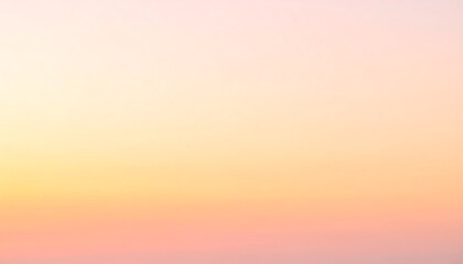 Obraz premium Soft sunset tones transitioning from light orange to pink create serene gradient background, evoking sense of calm and tranquility