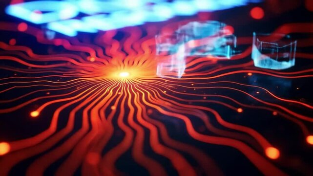 Digital Responsibility Display

AI Circuit Blueprint Art

Steel Engraved Tech Design

Pulsing Blue-Purple Lights

3D Circuit Exhibit Scene

Futuristic Tech Showcase

Engraved AI Blueprint

