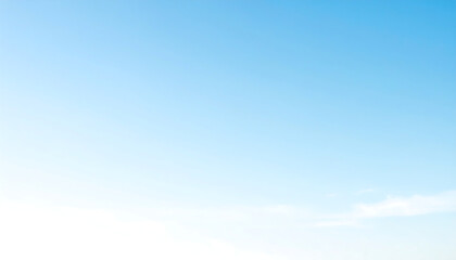 Obraz premium Light blue to white gradient background with soft cloud like softness, creating airy and serene atmosphere