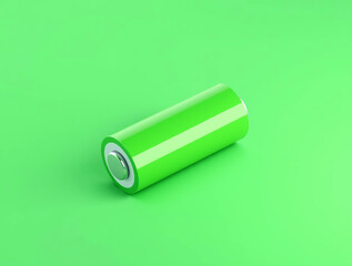 Close-Up Green Battery Indicators Showing Charge Level | Renewable Energy 3D Render