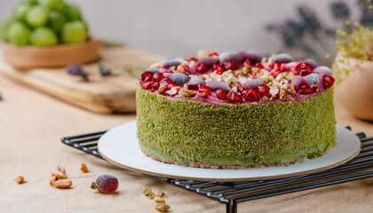 bautiful healthy raw cake 
