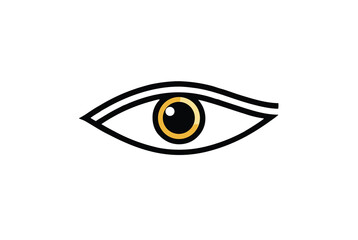 Obraz premium Spiritual Eye of Horus with golden accents divine symbolism vector art illustration