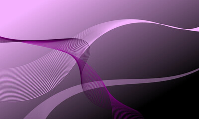 pink light smooth lines wave curves with soft gradient abstract background