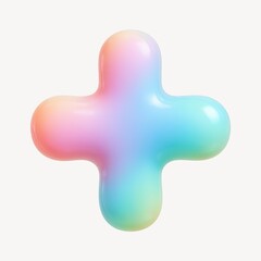 Obraz premium Colorful glossy 3D plus