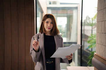 Portrait of a successful business woman with inspiration from their excellent financial results...