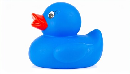 blue rubber duck